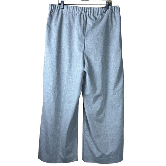 Banana Republic Wide Leg Women Size 16 Gray High Waist Career Office Dress Pants - Picture 2 of 11